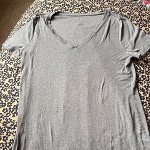 A new day Heather Gray V-Neck T-Shirt